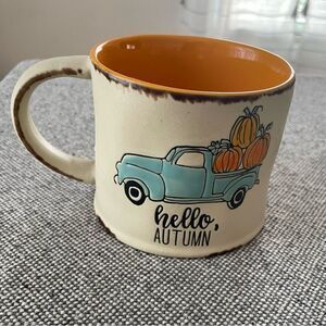 Hello Autumn farmhouse mug